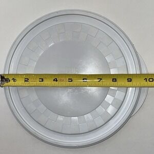 Genuine Pampered Chef Replacement Bowl Lid ONLY 9.5" White Plastic Round USA